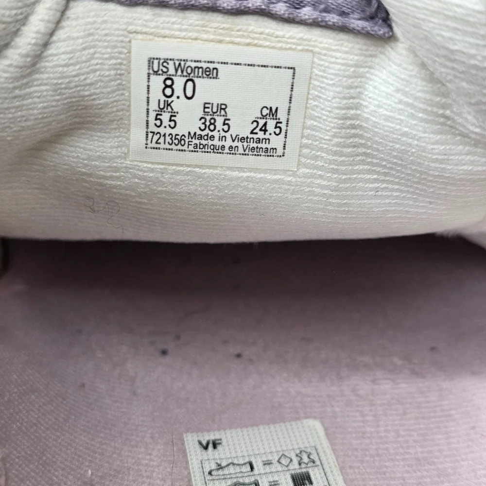Vans Lowland Comfycush Sneakers Women's 8 Cream White Suede Skate Low Top Shoes